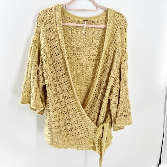 Free People Your Embrace Crochet Cardigan Sweater - Picture 8 of 14